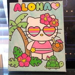 Aloha Hello Kitty painting